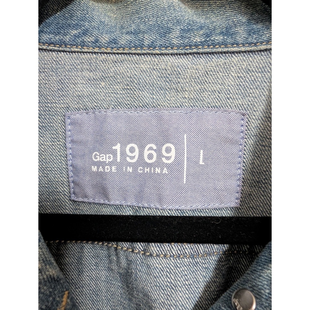Gap 1969 Women's Jean Denim Jacket Size Large - Picture 3 of 3